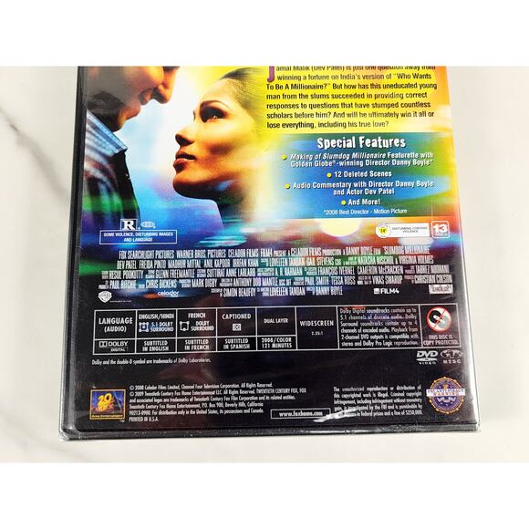 Movie Slumdog Millionaire DVD New Sealed India 2009 Dolby Digital - Picture 6 of 10